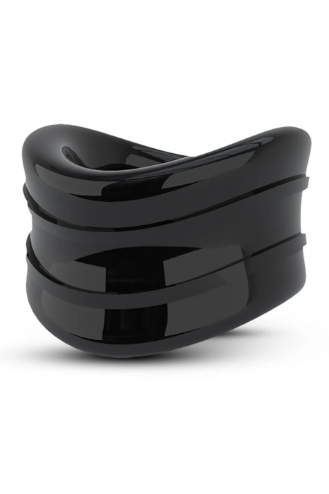 Черное эрекционное кольцо на мошонку Beef Ball Stretcher Snug - Blush Novelties - во Владивостоке купить с доставкой