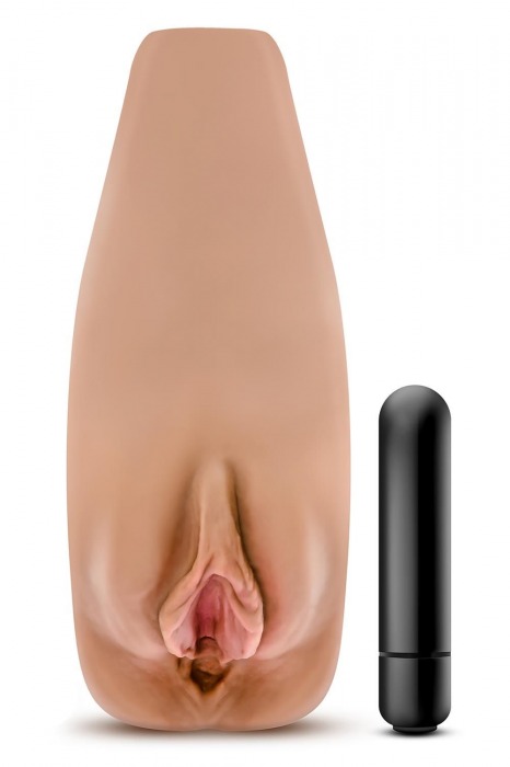 Маструбатор-вагина с вибрацией Soft   Wet Renata Realistic Tan Masturbator - Blush Novelties - во Владивостоке купить с доставкой