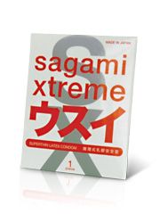 Ультратонкий презерватив Sagami Xtreme SUPERTHIN - 1 шт. - Sagami - купить с доставкой во Владивостоке