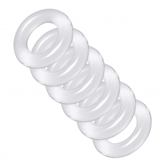 Комплект из 6 прозрачных эрекционных колец Ring Master Custom Ball Stretcher Kit - XR Brands - во Владивостоке купить с доставкой