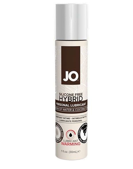 Водно-масляный лубрикант с разогревающим эффектом JO Silicone Free Hybrid Lubricant WARMING  - 30 мл. - System JO - купить с доставкой во Владивостоке