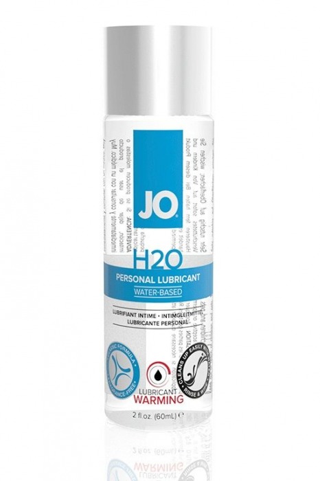 Возбуждающий лубрикант на водной основе JO Personal Lubricant H2O Warming - 60 мл. - System JO - купить с доставкой во Владивостоке