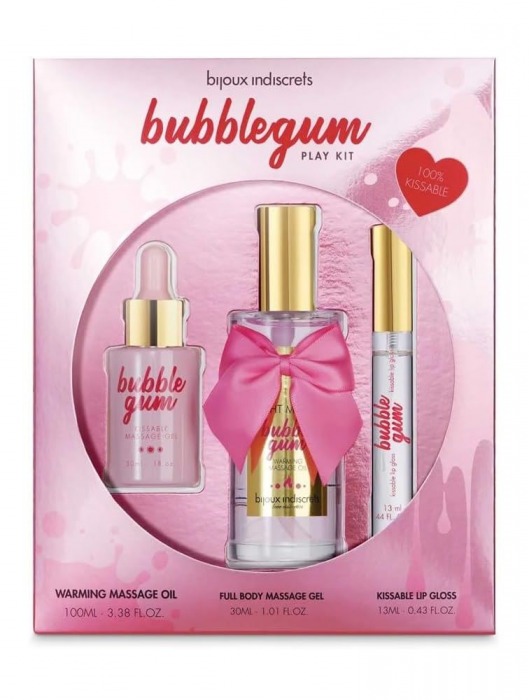 Набор средств для массажа и ласк Bubblegum Play Kit - Bijoux Indiscrets - купить с доставкой во Владивостоке