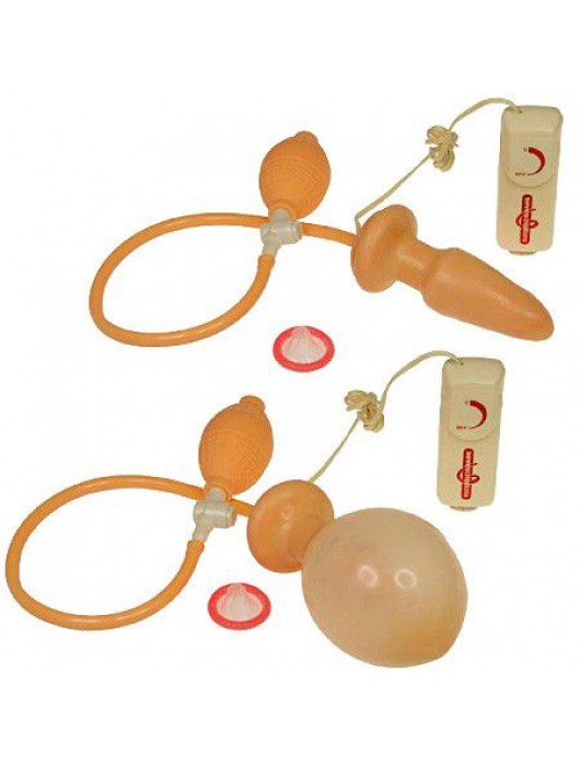 Анальная пробка-вибратор с выносным пультом управления вибрацией - 12 см. - Seven Creations