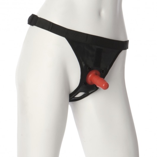 Трусики со штырьком для фиксации насадок Ultra Harness with Plug - Doc Johnson - купить с доставкой во Владивостоке
