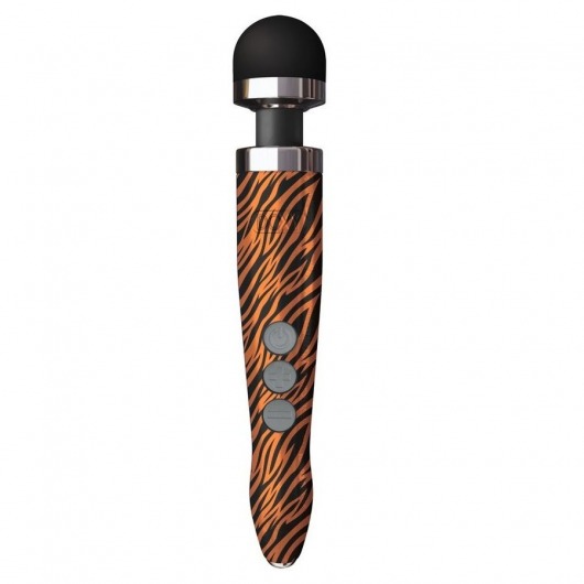 Беспроводной wand-вибратор Doxy Die Cast 3R с тигровым принтом на рукояти - 28 см. - Doxy во Владивостоке Беспроводной wand-вибратор Doxy Die Cast 3R с тигровым принтом на рукояти - 28 см. - Doxy