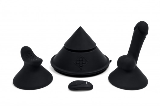 Конусный вибромассажер Cowgirl Cone с 2 насадками - CowGirl - купить с доставкой во Владивостоке