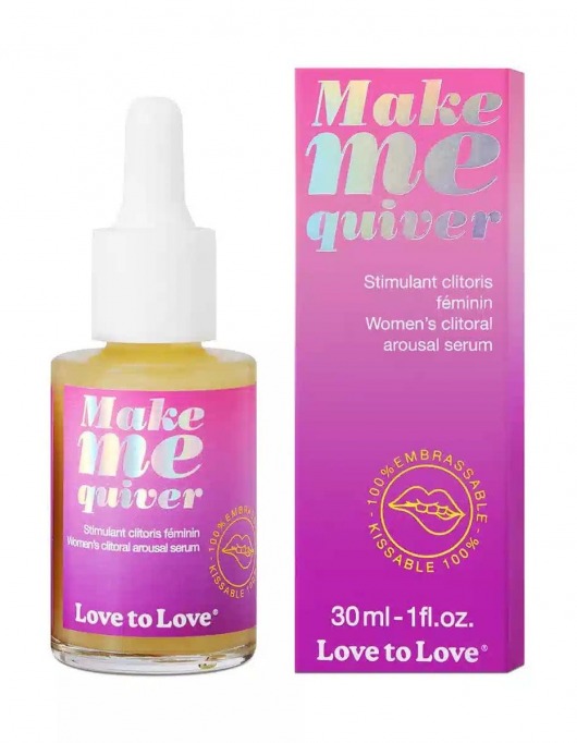 Возбуждающие капли для клитора Make Me Quiver - 30 мл. - Love to Love - купить с доставкой во Владивостоке