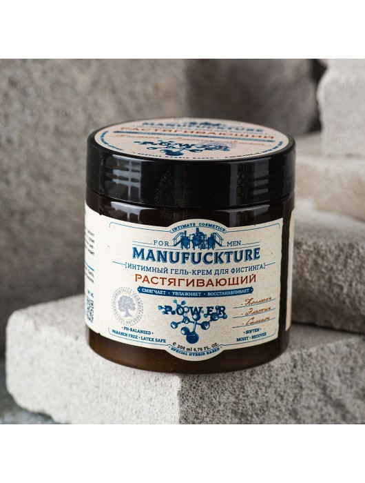 Растягивающий интимный гель-крем для фистинга с коллагеном - 200 мл. - MANUFUCKTURE - купить с доставкой во Владивостоке