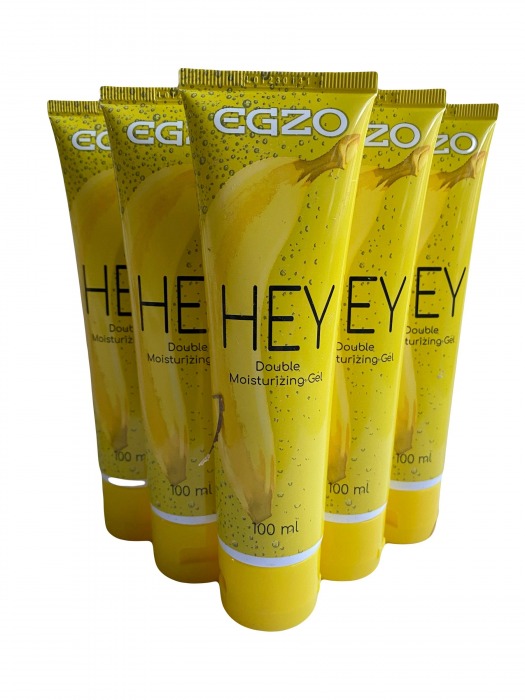 Набор из 5 анальных лубрикантов на водной основе Egzo Hey (по 100 мл.) - EGZO - купить с доставкой во Владивостоке