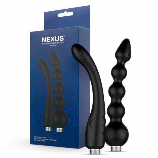 Набор из 2 насадок для анального душа Shower Douche Duo Kit - Nexus Range - купить с доставкой во Владивостоке