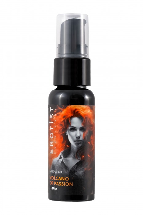 Гель с эффектом вибрации Volcano Of Passion со вкусом вишни - 25 мл. - Erotist Lubricants - купить с доставкой во Владивостоке