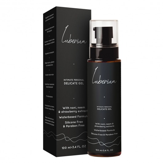 Интимный гель с экстрактами нони, нима и клубники Luberium Delicate Waterbased - 100 мл. - Luberium - купить с доставкой во Владивостоке