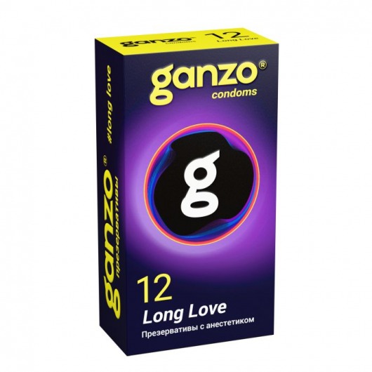 Презервативы с анестетиком для продления удовольствия Ganzo Long Love - 12 шт. - Ganzo - купить с доставкой во Владивостоке