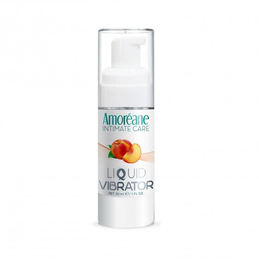 Жидкий вибратор со вкусом персика Amoreane Peach - 30 мл. - Amoreane - купить с доставкой во Владивостоке