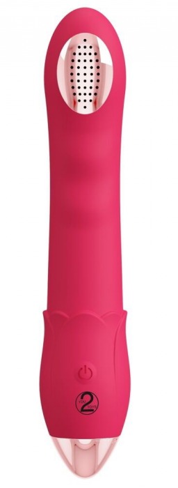 Малиновая насадка на душ с вибрацией Showers to orgasm - 20,1 см. - Orion - купить с доставкой во Владивостоке