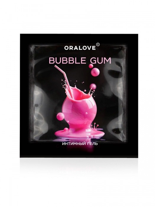Саше съедобной оральной смазки OraLove с ароматом бабл-гам - 3 гр. - Биоритм - купить с доставкой во Владивостоке