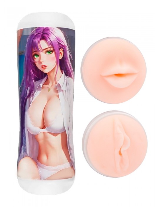 Двусторонний мастурбатор аниме - ротик и вагина - Tokyo Style - во Владивостоке купить с доставкой