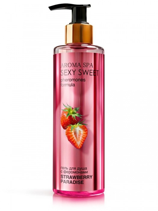 Гель для душа с феромонами и ароматом клубники Strawberry Paradise - 200 мл. -  - Магазин феромонов во Владивостоке