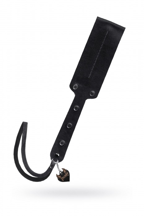 Черный кожаный пэддл - 32 см. - Pecado - купить с доставкой во Владивостоке