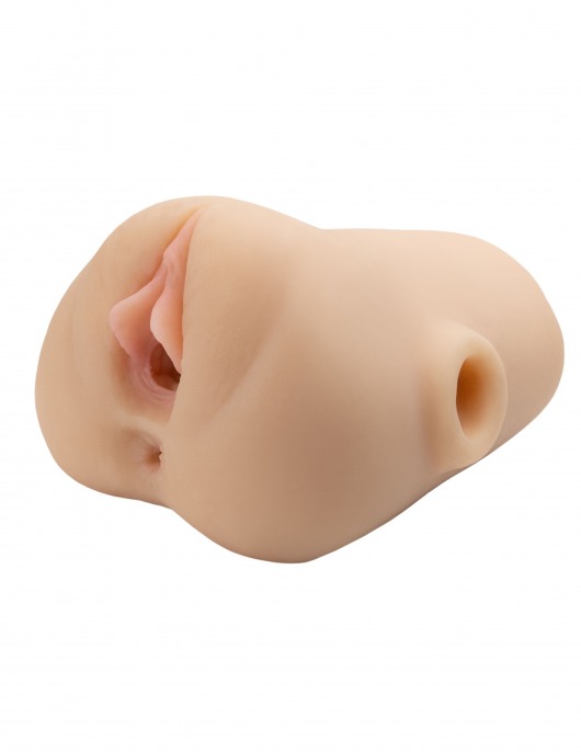 Телесный мастурбатор с вибрацией Double Pounder Vibrating Squeeze Stroker - Pipedream - во Владивостоке купить с доставкой