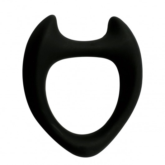 Черное эрекционное кольцо с рожками Wooomy Toro M - Adrien Lastic - во Владивостоке купить с доставкой