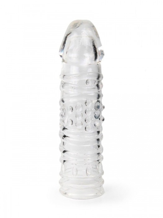 Прозрачная закрытая насадка на пенис - 17 см. - Sex Expert - во Владивостоке купить с доставкой