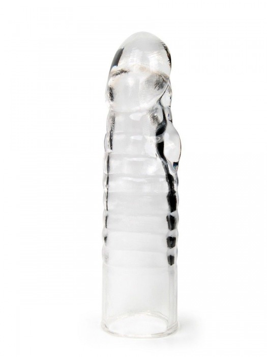 Прозрачная закрытая насадка на член - 15 см. - Sex Expert - во Владивостоке купить с доставкой