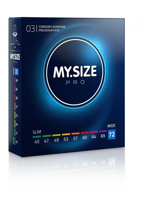 Презервативы MY.SIZE размер 72 - 3 шт. - My.Size - купить с доставкой во Владивостоке