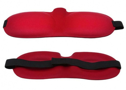 Красная глухая маска на резинке - Sitabella - купить с доставкой во Владивостоке