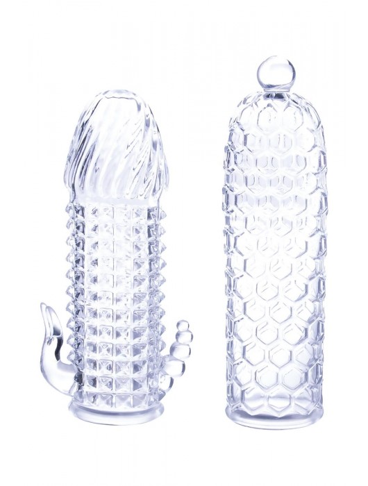 Набор из 2 прозрачных насадок на член Seductive Tickler Sleeves Set - NMC - во Владивостоке купить с доставкой