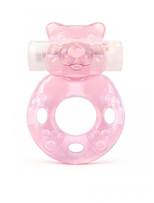 Розовое эрекционное виброкольцо в форме мишки - 1137 - во Владивостоке купить с доставкой