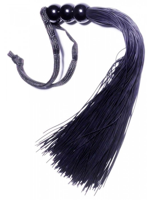 Черная силиконовая плетка - 25,4 см. - Boys of Toys - купить с доставкой во Владивостоке