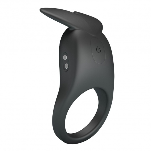 Черное перезаряжаемое виброкольцо Carlton - Baile - во Владивостоке купить с доставкой