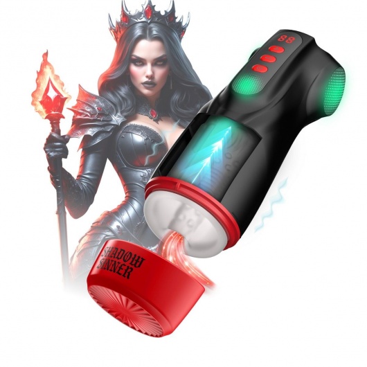 Интерактивный мастурбатор Raven с вакуумом, вибрацией и подсветкой - Shots Media BV - во Владивостоке купить с доставкой