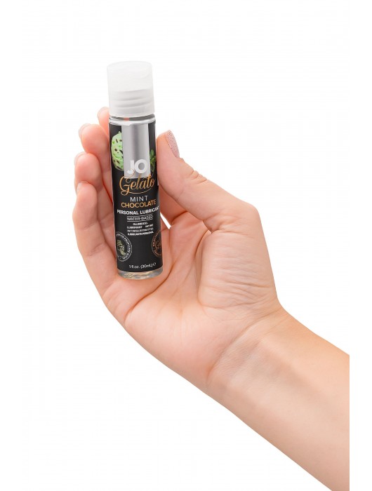 Лубрикант с ароматом мятного шоколада JO GELATO MINT CHOCOLATE - 30 мл. - System JO - купить с доставкой во Владивостоке