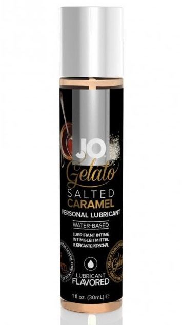 Лубрикант с ароматом солёной карамели JO GELATO SALTED CARAMEL - 30 мл. - System JO - купить с доставкой во Владивостоке