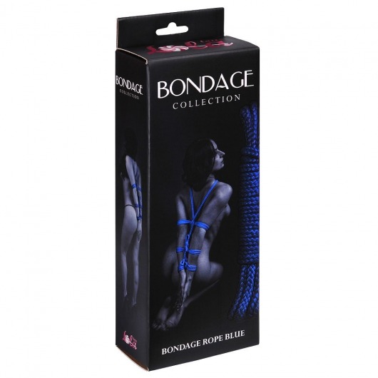 Синяя веревка Bondage Collection Blue - 3 м. - Lola Games - купить с доставкой во Владивостоке