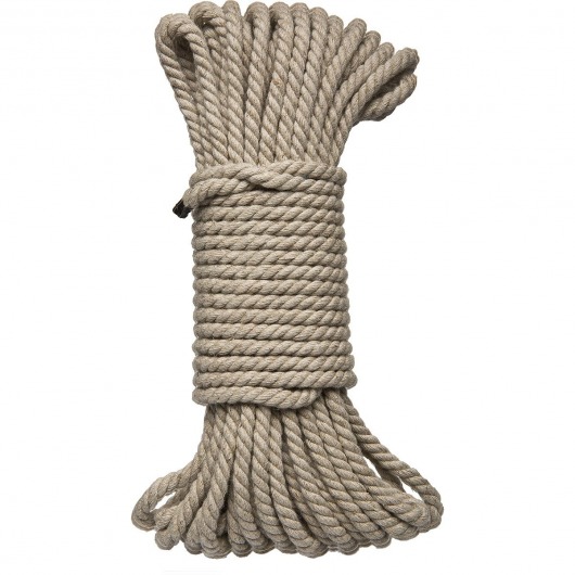 Бондажная пеньковая верёвка Kink Bind   Tie Hemp Bondage Rope 50 Ft - 15 м. - Doc Johnson - купить с доставкой во Владивостоке