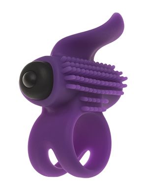 Эрекционное кольцо с подхватом мошонки и стимуляцией клитора Bullet Lastic Ring - Adrien Lastic - во Владивостоке купить с доставкой