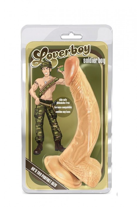Телесный фаллоимитатор Soldier boy - 20,3 см. - Blush Novelties