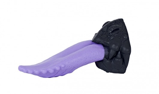 Фиолетовый стимулятор  Язык дракона  - 20,5 см. - Erasexa - купить с доставкой во Владивостоке