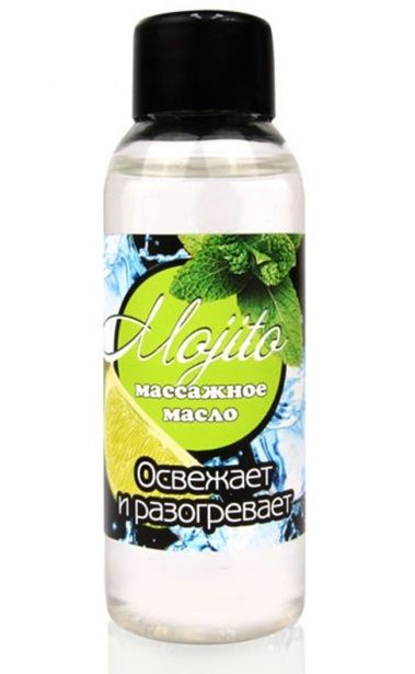 Массажное масло для тела Mojito с ароматом лайма - 50 мл. - Биоритм - купить с доставкой во Владивостоке