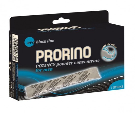 БАД для мужчин PRORINO M black line powder - 7 саше (6 гр.) - Ero - купить с доставкой во Владивостоке