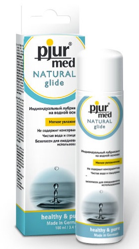 Нейтральный лубрикант на водной основе pjur MED Natural glide - 100 мл. - Pjur - купить с доставкой во Владивостоке