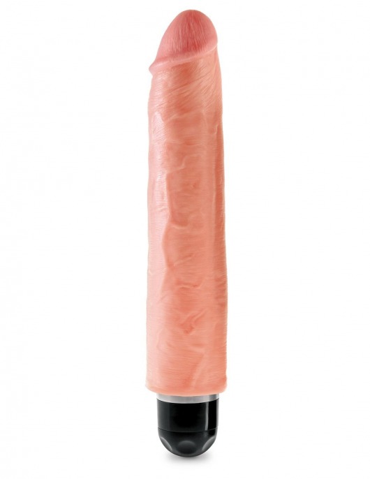 Телесный вибратор-реалистик 10  Vibrating Stiffy - 30,5 см. - Pipedream