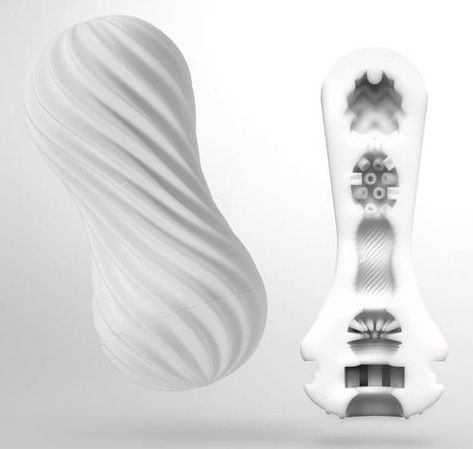 Мастурбатор FLEX Silky White с мягким рельефом - Tenga - во Владивостоке купить с доставкой