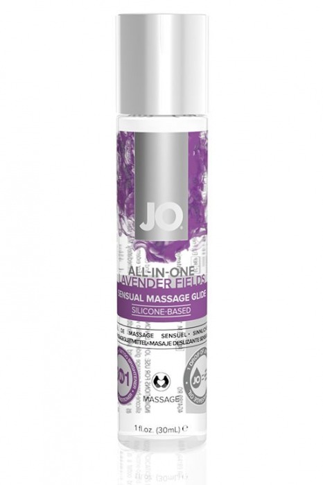 Массажный гель ALL-IN-ONE Massage Oil Lavender с ароматом лаванды - 30 мл. - System JO - купить с доставкой во Владивостоке