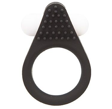 Чёрное эрекционное кольцо LIT-UP SILICONE STIMU RING 1 BLACK - Dream Toys - во Владивостоке купить с доставкой