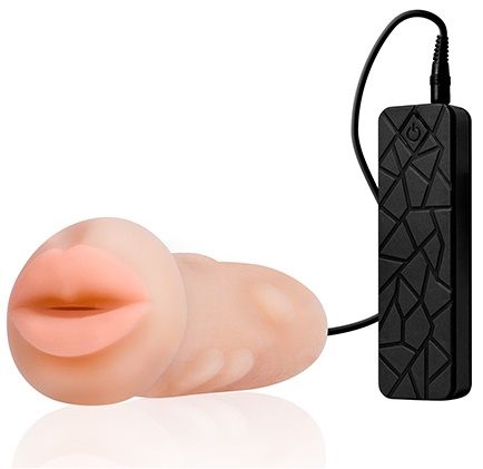 Мастурбатор-ротик с вибрацией REALSTUFF VIBRATING MASTURBATOR MOUTH - Dream Toys - во Владивостоке купить с доставкой